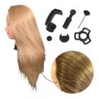 Cabeça de Boneca Para Treino Cabelo 100% Sintético 65cm - Cabeças de boneca  para treinamento 100 natural coloração , corte e penteado