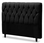 Cabeceira 160 gabriela cor suede preto topázio decor