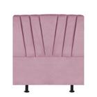 Cabeceira Bélgica Cama Box Solteiro 100 cm Suede Rosa Bebê - Golden Móveis