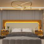 Cabeceira Box Casal com 2 Mesas de Cabeceira com Led Innova