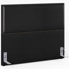 Cabeceira Box Casal King Com Tachas 195 cm Vicenza L02 material sintético Preto - Lyam Decor