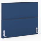 Cabeceira Box Casal King Com Tachas 195 cm Vicenza L02 Suede Azul - Lyam Decor