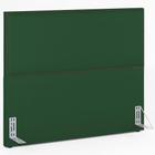 Cabeceira Box Casal King Com Tachas 195 cm Vicenza L02 Suede Verde Musgo - Lyam Decor