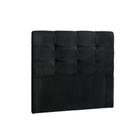 Cabeceira Box Shop Clean Solteiro 90cm Em Suede Preto