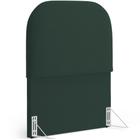 Cabeceira Cama Box 100cm Orgânica Lanna W01 Suede Verde Musgo - Lyam Decor