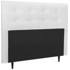 Cabeceira Cama Box 140cm Helena Tecido Sintético Branco Ísis Decor