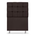 Cabeceira Cama Box 90cm Bela Tecido Suede Marrom Ísis Decor