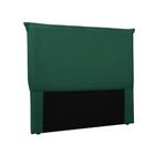 Cabeceira Cama Box Casal 140 Cm Garden Veludo S04 Cor Verde - D'ROSSI