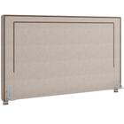 Cabeceira Cama Box Casal 140 cm P05 Berlim Linho Bege Claro - Lyam Decor