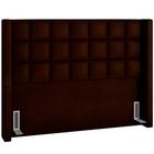 Cabeceira Cama Box Casal 140 cm P05 Paris material sintético Marrom - Lyam Decor