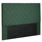 Cabeceira Cama Box Casal 140 cm Trevelin Veludo Verde - Nexta Casa