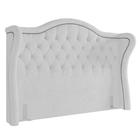 Cabeceira Cama Box Casal 140cm Antibes P02 Boucle Branco - Mpozenato