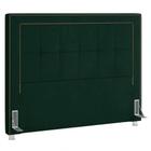 Cabeceira Cama Box Casal 140Cm Paolla P02 Veludo Verde Musgo - Mpozenato