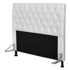 Cabeceira Cama Box Casal 195cm Cristal Corano Branco - JS Móveis