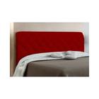 Cabeceira Cama Box Casal 195cm Paris Veludo Vermelho - JS Móveis