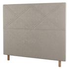 Cabeceira Cama Box Casal Cairo 140cm Suede Bege - Desk Design