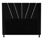 Cabeceira Cama Box Casal Dallas 140 Cm Suede Preto