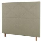 Cabeceira Cama Box Casal King Size Cairo 195cm Linho Bege - Desk Design