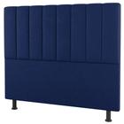 Cabeceira Cama Box Casal King Size Cora 195cm Suede Azul - Abmaza