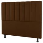 Cabeceira Cama Box Casal King Size Cora 195cm Suede Terracota - Abmaza