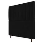 Cabeceira Cama Box Casal King Size Itália 193cm Corano Preto - Desk Design