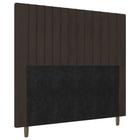 Cabeceira Cama Box Casal Nala 140cm Suede Marrom - Abmaza