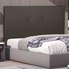 Cabeceira Cama Box Casal Poliana 140 Cm Suede Marrom - MV Estofados Shop