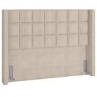 Cabeceira Cama Box Casal Queen 160 cm P05 Paris Linho Creme - Lyam Decor