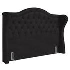 Cabeceira Cama Box Casal Queen 160cm Antibes P02 Sintético Preto - Mpozenato