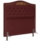 Cabeceira Cama Box Casal Queen 160cm Imperial Veludo J02 Vinho - Mpozenato