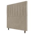 Cabeceira Cama Box Casal Queen Size Itália 160cm Suede Bege - Abmaza