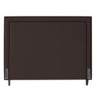 Cabeceira Cama Box Casal Queen Size Maísa 160cm Com Frame Veludo Marrom - Desk Design