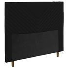 Cabeceira Cama Box Casal Viena 140cm Corano Preto - Desk Design