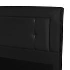 Cabeceira Cama Box Elegance Estofada 1,40m Suede Preto