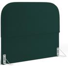 Cabeceira Cama Box King 195cm Orgânica Lanna W01 Bouclê Verde - Lyam Decor