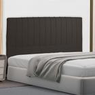 Cabeceira Cama Box King Namur 195 Cm Suede Marrom - MV Estofados