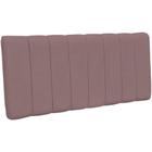 Cabeceira Cama Box Painel Casal Queen 160 cm Dubai W01 Suede Rosê - Lyam Decor