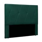 Cabeceira Cama Box Queen 160 cm Aquilla Veludo Verde S04 - D'Rossi - DROSSI