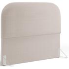 Cabeceira Cama Box Queen 160cm Orgânica Lanna W01 Bouclê Creme - Lyam Decor