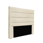 Cabeceira Cama Box Solteiro 90 Cm Arles Linho S04 - D'rossi Cor Perola