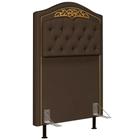 Cabeceira Cama Box Solteiro 90cm Imperial Veludo J02 Chocolate - Mpozenato