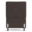 Cabeceira cama box solteiro dubai 90 cm suede