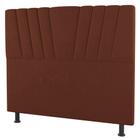 Cabeceira Cama Box Solteiro Dublin 90cm Suede Terracota - Desk Design