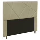 Cabeceira Cama Box Solteiro Mali 90cm Veludo Bege - Desk Design