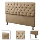 Cabeceira Cama Casal Box Estofada 1,4m Quarto Suede Sofia