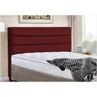 Cabeceira Cama Casal Box King 190cm Turim Suede Vermelho - DS Estofados