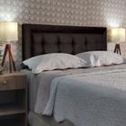 Cabeceira Cama Casal Lexus Luxor Suede Marrom 60 RBL