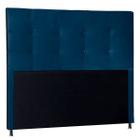 Cabeceira Cama Queen Casal 160cm Box Estofada Suede material sintético Quarto - Dal Poz