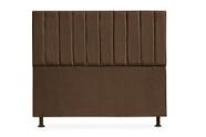 Cabeceira Cancun Queen 160cm Suede Marrom - VH MOVEIS