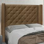 Cabeceira Casal 140cm Suede Vicenza Spezzia - Spezzia Decor